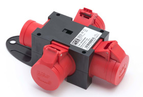 Rozdzielnica budowlana RB gniazda 3x16A/5 wtyki 1x16A/5 IP44 PIESZYCE 9430006W PCE