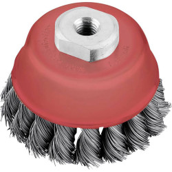 kwb 719210 AGGRESS-FLEX cup brush 100mm steel wire M14 thread