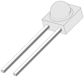 Dioda IR THT 2-pinowa, λ 890nm, 4.5 x 4 x 4.8mm, Vishay 35mW
