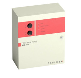 Centrala przeciwpożarowa sterująca i zasilacz do systemów rozprzestrzeniania dymu i ognia, SKALMEX SCP-03