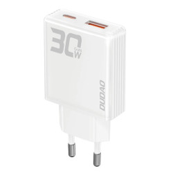 Ładowarka USB sieciowa 30W DUDAO GaN A30EU Biała USB+USB-C