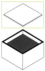 Akcesorium do pochłaniaczy oparów lutowniczych Filtr drobnego pyłu zgodny z: Zero-Smog 4V / EL / TL, WFE2S