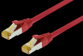 1852-0,25M-UF Cat.6a ultra-flex patch cable - 0.25 m - red
