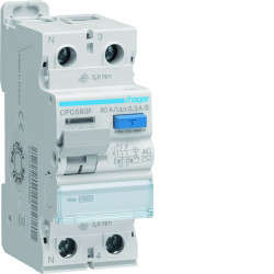RCCB, Typ AC, 1P+N-biegunowy, 80A, 300mA, Hager, CPC 230V ac