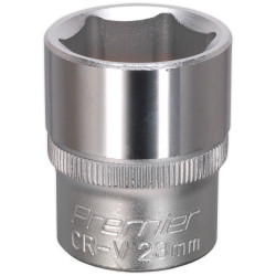 Sealey S1223 Walldrive Socket 23mm 1/2&quot;sq Drive