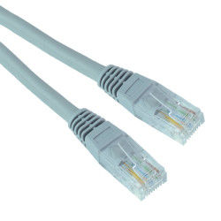 Grey 1.5m RJ45 Ethernet Network Cable Lead