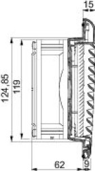 ClimaSys wentylator, IP54, 85m3/h, 24V DC, z kratką wyl. powietrza i filterm G2 NSYCVF85M24DPF