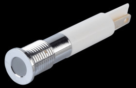 Q8F1CXXW220E Indicator LED, 220 V AC, 8 mm, FASTON, white/BrC