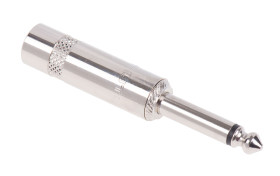 Złącze Jack 6,35 mm Męski Mono Montaż na kablu Srebrny