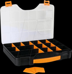 OMR18 Assorted box, 420 x 61 x 305 mm, 18+2 compartments