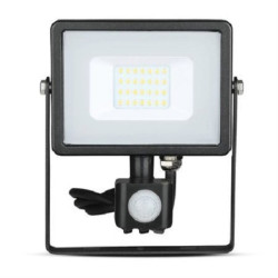 Reflektor LED 20W +czuj. NW czarny SKU452 V-TAC