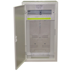 Rozdzielnica licznikowa 1F n/t NRL-3F12zS z zamkiem i szybą Elektro-met