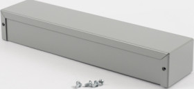 Aluminum enclosure, (L x W x H) 254 x 56 x 41 mm, gray (RAL 7046), IP32, 1411T
