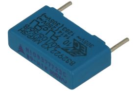 Kondensator; polipropylenowy; X2; MKP; 100nF; 305V AC; B32922C3104K; 10%; 5x11x18mm; 15mm; luzem; -55...+105°C; Epcos; RoHS