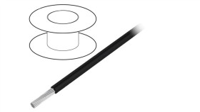 3050 Bk001 Przewód Na Rolce O Długości 305M Linka Cu, 300V Pvc Czarny 24 Awg