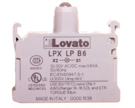 Oprawka z LED niebieska 12-30V AC/DC LPXLPB6