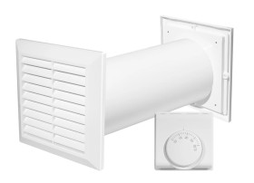 Zestaw COSY MOVE wentylator wyciągowy WC100, termostat, kratka wentylacyjna, kanał wentylacyjny fi 100 CM100