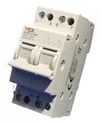 Przełącznik sieć-agregat przełącznik zasilania VCX 2P 63A 1-0-2 przełącznik wyboru zasilania