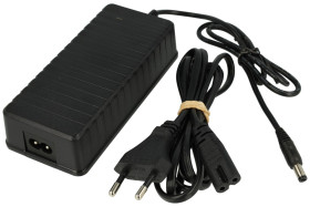 Zasilacz; desktop; ZSI12V5A; 12V DC; 5A; 2,1/5,5mm prosty; z kablem