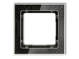 DECO Ramka uniwersalna transparentna DECO Art - efekt szkła (ramka: transparentna: spód: czarny) transparentny 52-12-DRS-1 KARLI