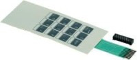 UM214.2 Klawiatura membranowa uniwersalna 3x4 z taśmą - wymiary: 52x116mm