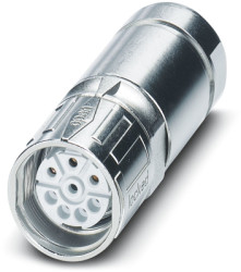 Jack, M23, 6 pole, crimp connection, SPEEDCON locking, straight, 1243167