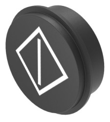 Nakładka do klawiatury, typ: Wkładka klawiatury, symbol — uruchomienie; rozpoczęcie działania, do użytku z: Klawiatury