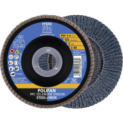PFERD 67764125 POLIFAN flap Disc 125 mm 10 pcs aggressive Cutting