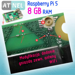 Modyfikacja RPi 5 8GB external WIFI