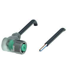 Pepperl+Fuchs 240003-100005 Złącze konfekcjonowane czujnika/aktuatora V1-W-E8-BK3M-PUR-U, piny: 4, 3 m, 1 szt.