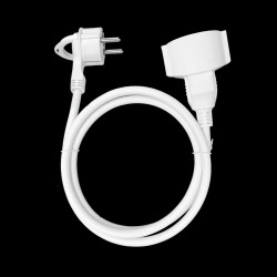 Przedłużacz domowy jednogniazdowy. 1x2P+Z (schuko) 3m.kabel PVC H05VV-F 3x1.5mm2. 230VAC/16A OR-AE-13194(GS)/3M