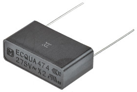 Kondensator foliowy 470nF 275V ac Panasonic Polipropylenowe rozstaw: 22.5mm THT ±20