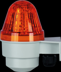 COBLHP582G24AL Mini hooter, grey, yellow lens, 24 V DC