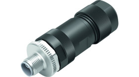 Złącze 4-pinowe M12 Montaż na kablu Wtyczka binder