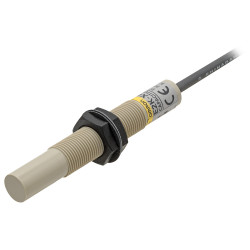 Czujnik zbliżeniowy M12 Pojemnościowy 4 mm Omron Niewpuszczany 10 → 30 V DC długość 80mm Gwintowany