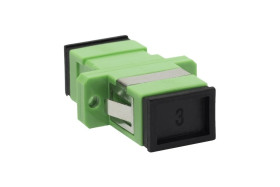 Adapter SC APC SM simplex zielony
