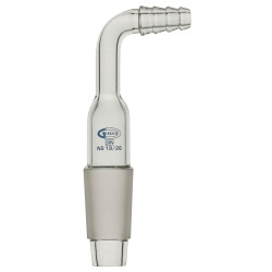 Glassco Adapter Cone with Rubber Tubing Right Angled Connection 19/26