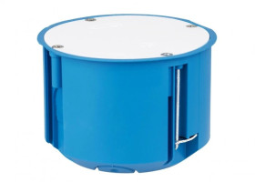 Puszka inst. do pustych ścian z pokrywą łączona 80 niebieska PV80 32087203