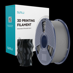 SUNLU SILK PLA+ 1.75mm 1kg DUAL Color Black White, multi, wielokolorowy, jedwabisty