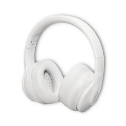 Słuchawki Bezprzewodowe QOLTEC Soundmasters, Bluetooth 5.0 Białe z Mikrofonem