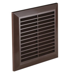 Kratka wentylacyjna 137x137mm fi 125mm brązowa T83BR