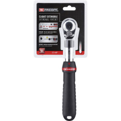 Facom SXL.161PB Telescopic Ratchet 1/2&quot; 264mm Forward/Reverse