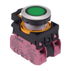 CW4L-A1E02Q4G Green 24V illuminated Maintained Push Button Switch 2NC IP65 IDEC