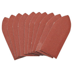Draper 99263 Pack of Ten 240 Grit Hook &amp; Loop Alu Oxide Sanding Sheets (32x92mm)