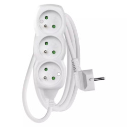 Przedłużacz 3gn 1,5m z uz. biały EMOS