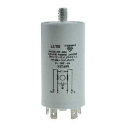 FILTR PRZECIWZAKŁÓCENIOWY 250VAC 0,47uF 2x10nF 16A 2x1mH aluminiowa fi 35x65mm Miflex