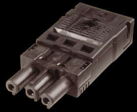 92.733.0053.1 3-pin female connector, spring contact