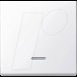 436025 Rocker with control window - System M, active white, glossy