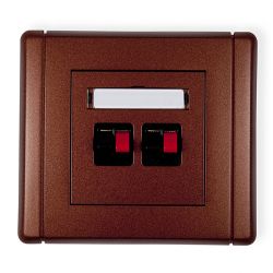 Gniazdo głośnikowe podwójne (2,5mm2)