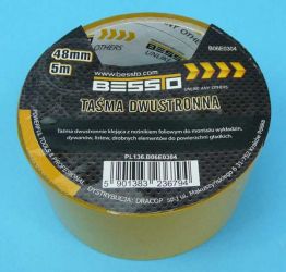 TAŚMA DWUSTR. 5mb x 48mm BESSTO